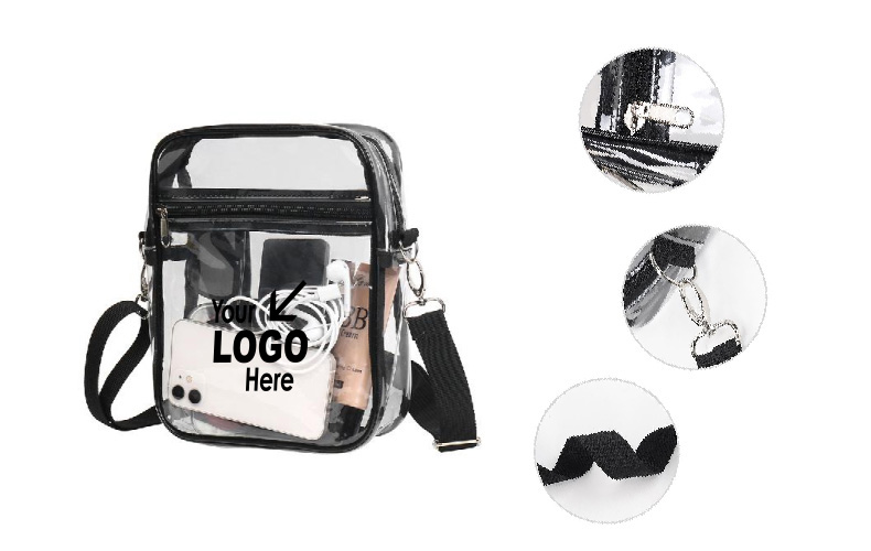 CLEAR PVC WATERPROOF SHOULDER BAG